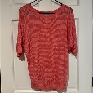 Express Women’s Lightweight Knit Sweater - Coral Red - Size M